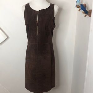 Isaac Mizrahi suede dress
